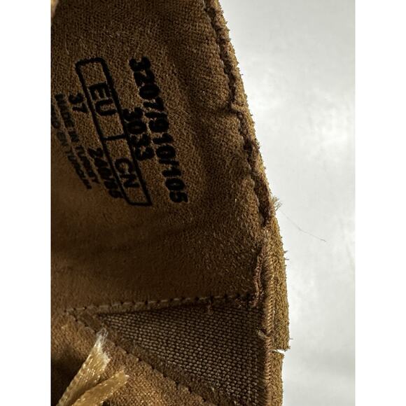 Zara Womens Chunky Heel Suede Clogs Tan Size EU 37 US 7 - Picture 6 of 6